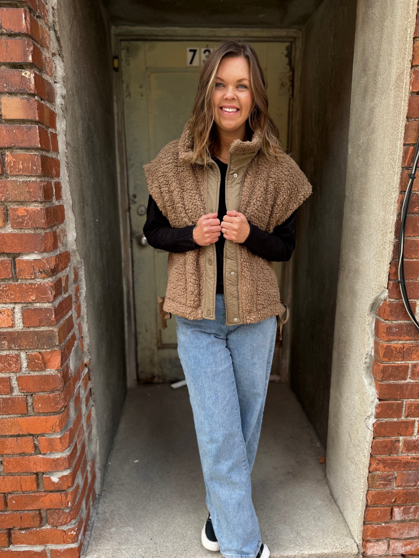 Oversized Faux Fur Vest