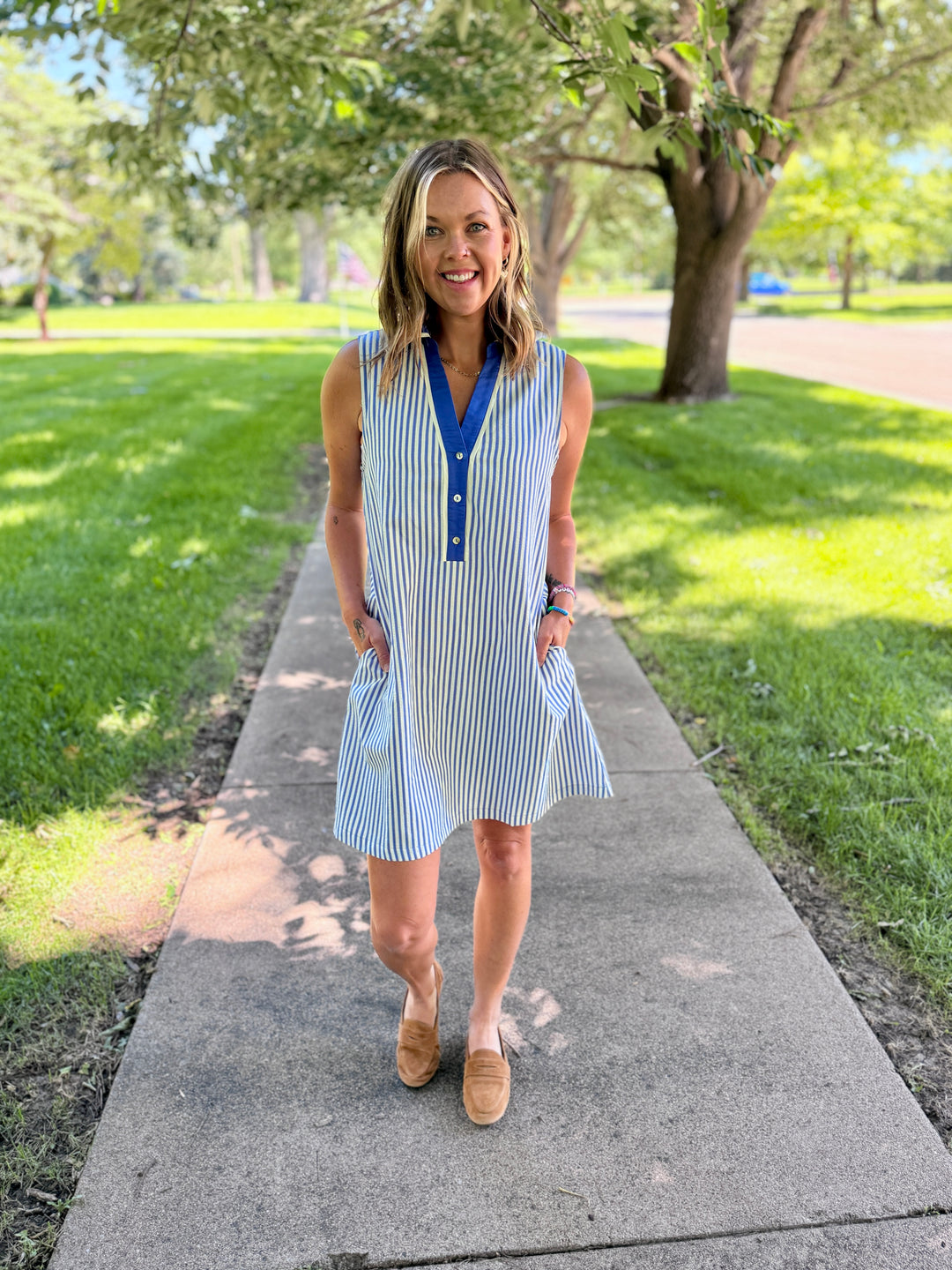 Winnie Dress - Blue