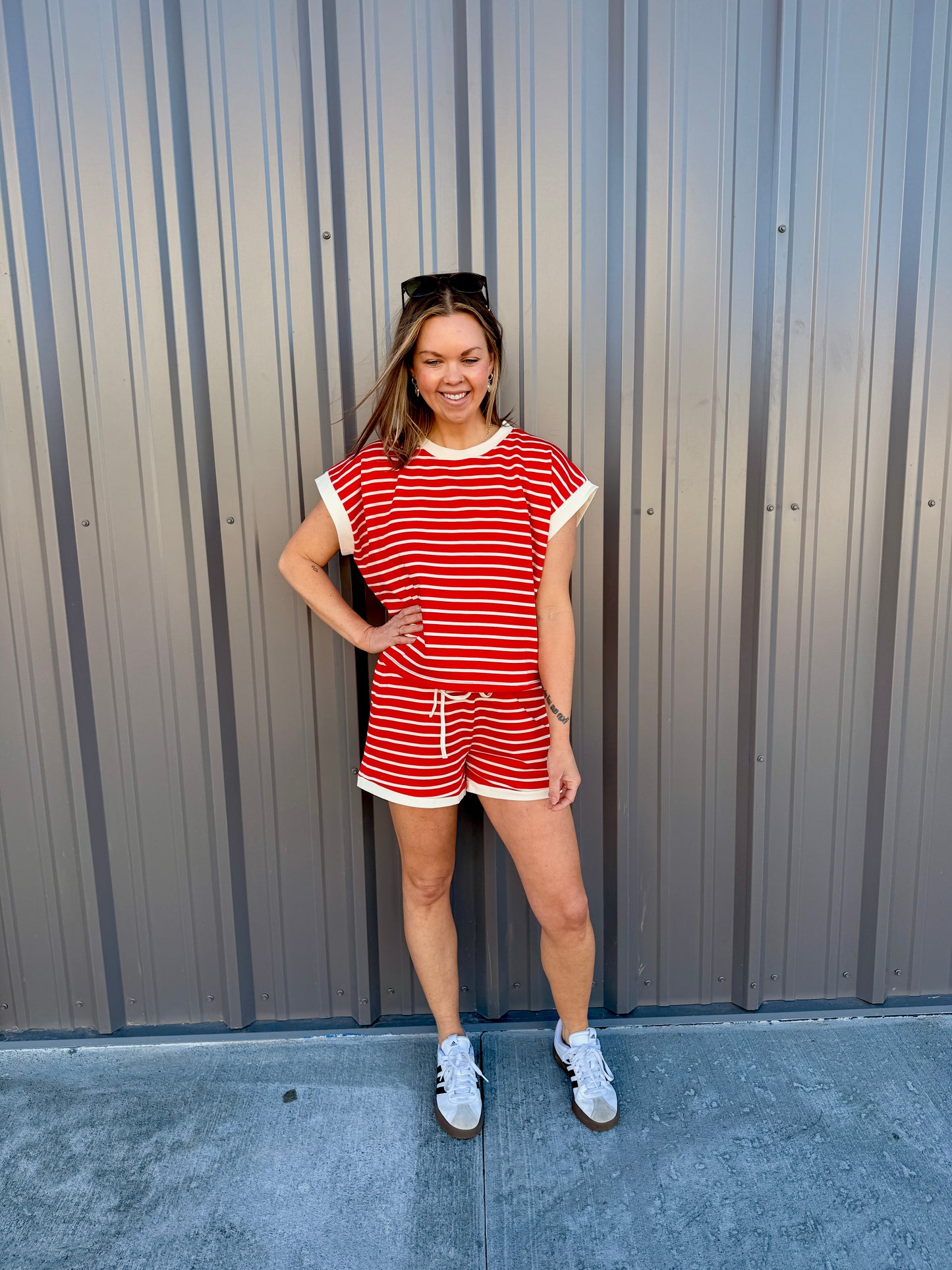 Coastal Ease Striped Lounge Set