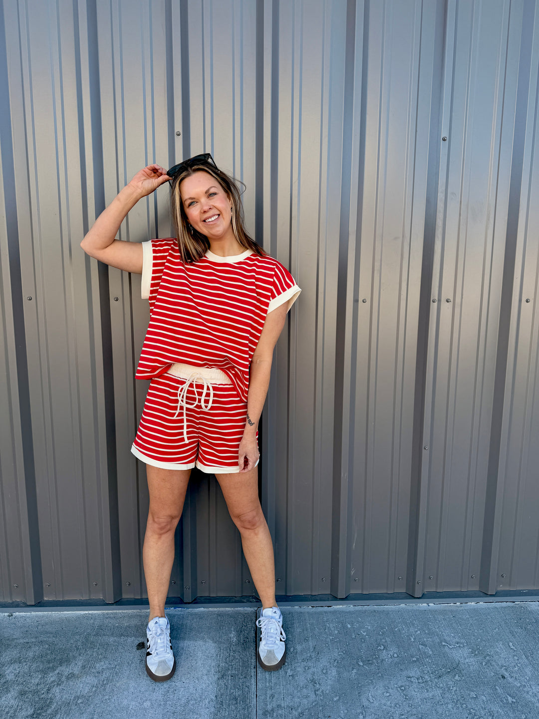Coastal Ease Striped Lounge Set