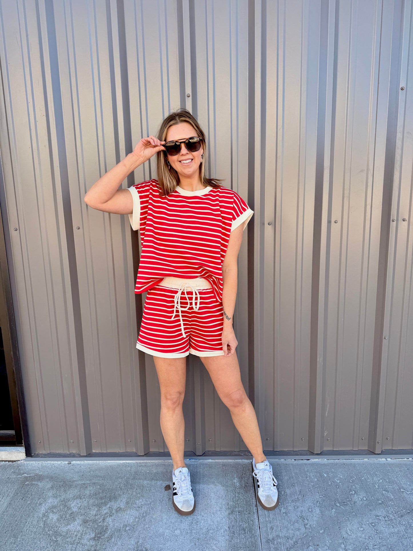 Coastal Ease Striped Lounge Set