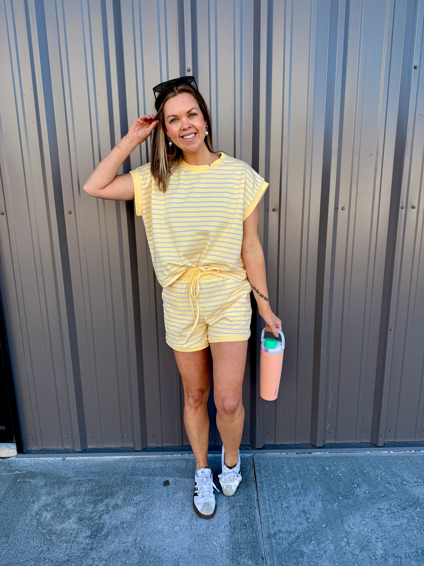 Coastal Ease Striped Lounge Set