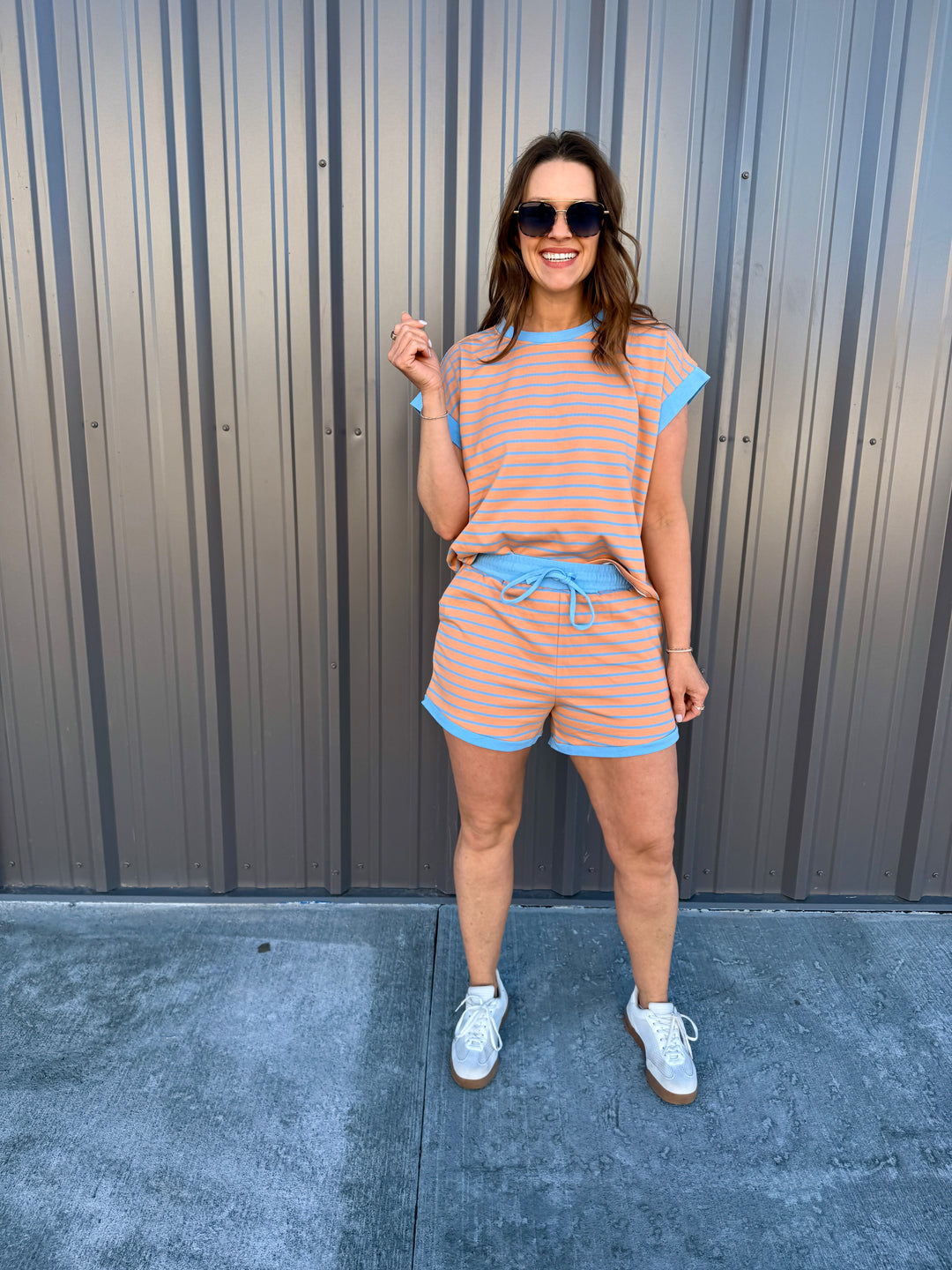 Coastal Ease Striped Lounge Set