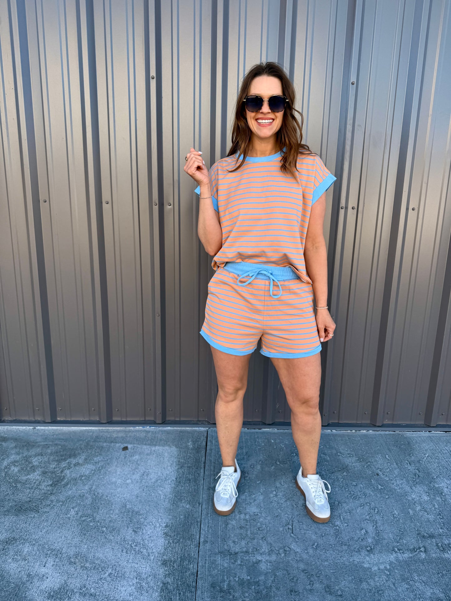 Coastal Ease Striped Lounge Set