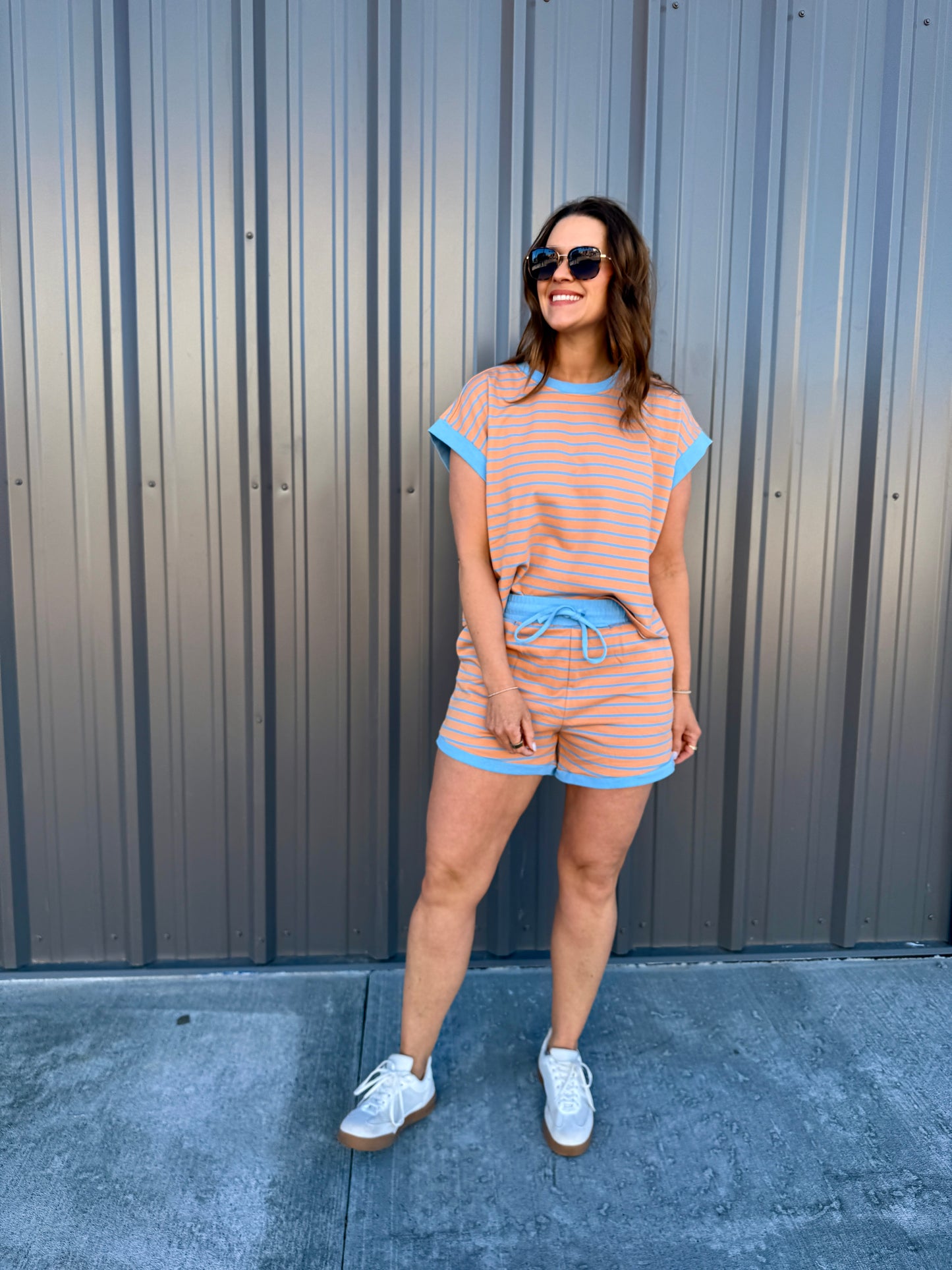 Coastal Ease Striped Lounge Set