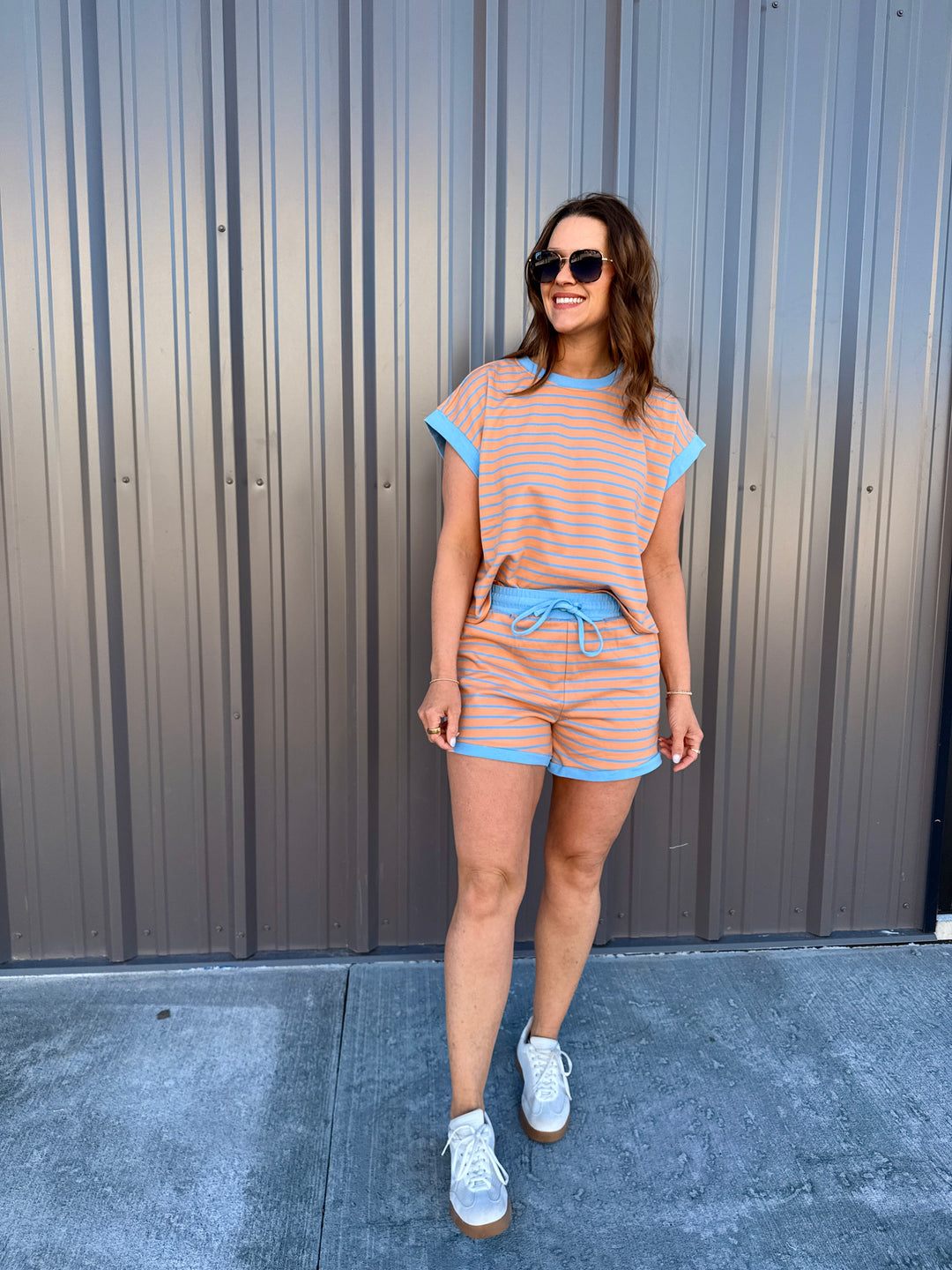 Coastal Ease Striped Lounge Set