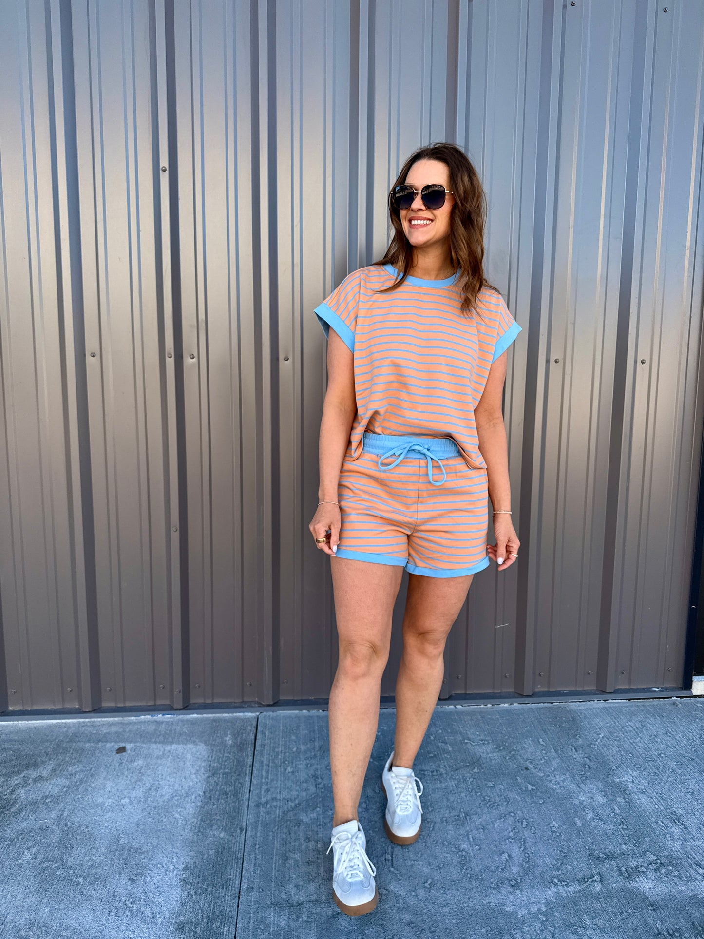 Coastal Ease Striped Lounge Set