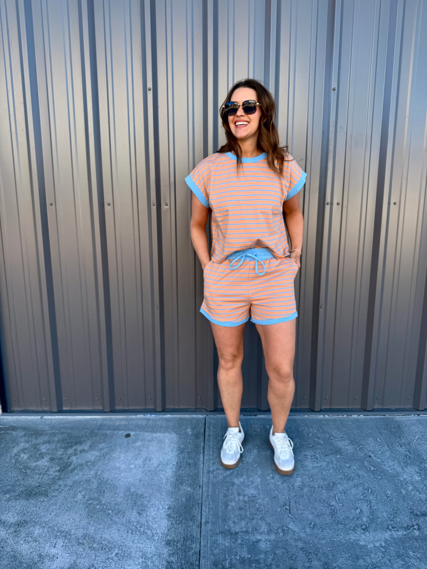 Coastal Ease Striped Lounge Set