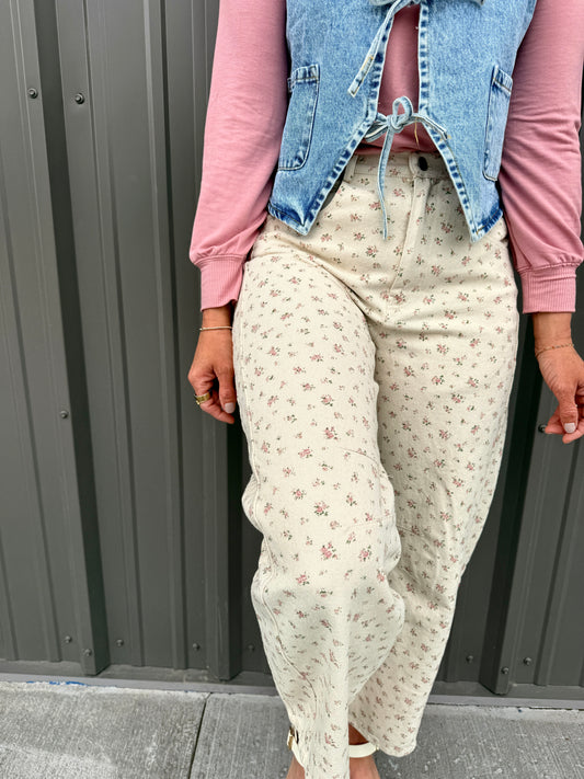 Meadow Breeze Wide-Leg Pants