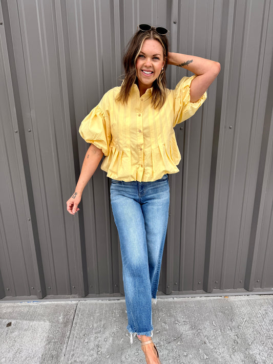 The Lola Bubble Hem Top