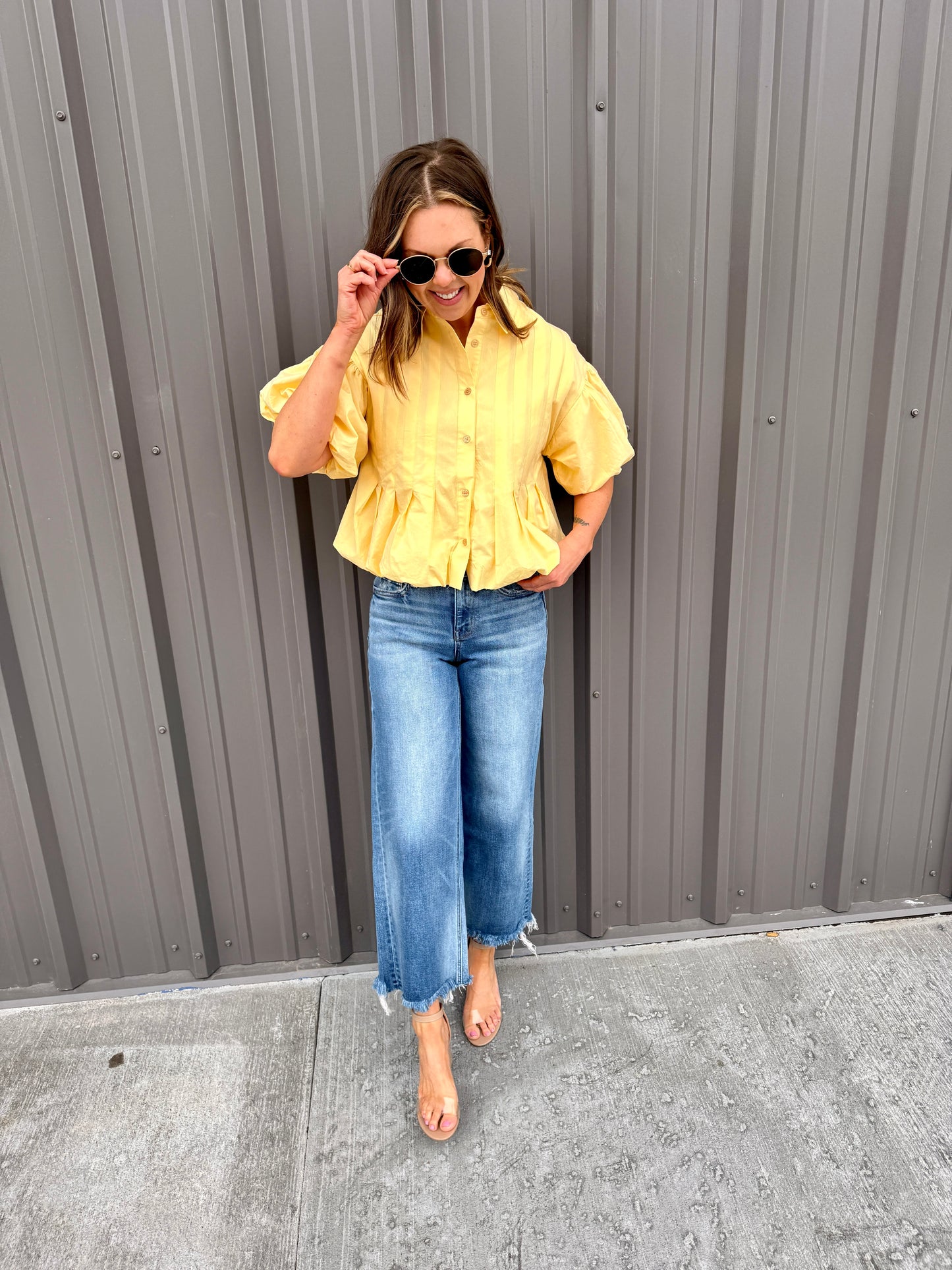 The Lola Bubble Hem Top