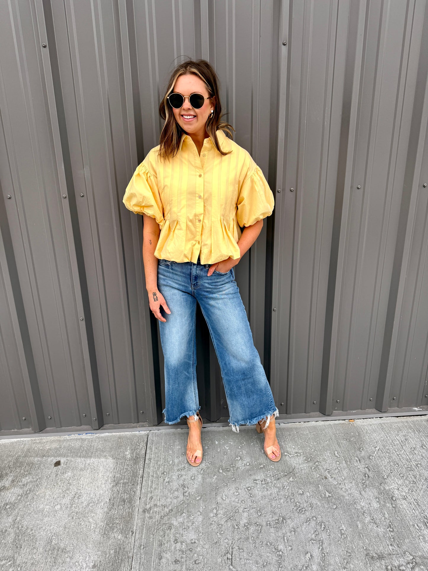 The Lola Bubble Hem Top