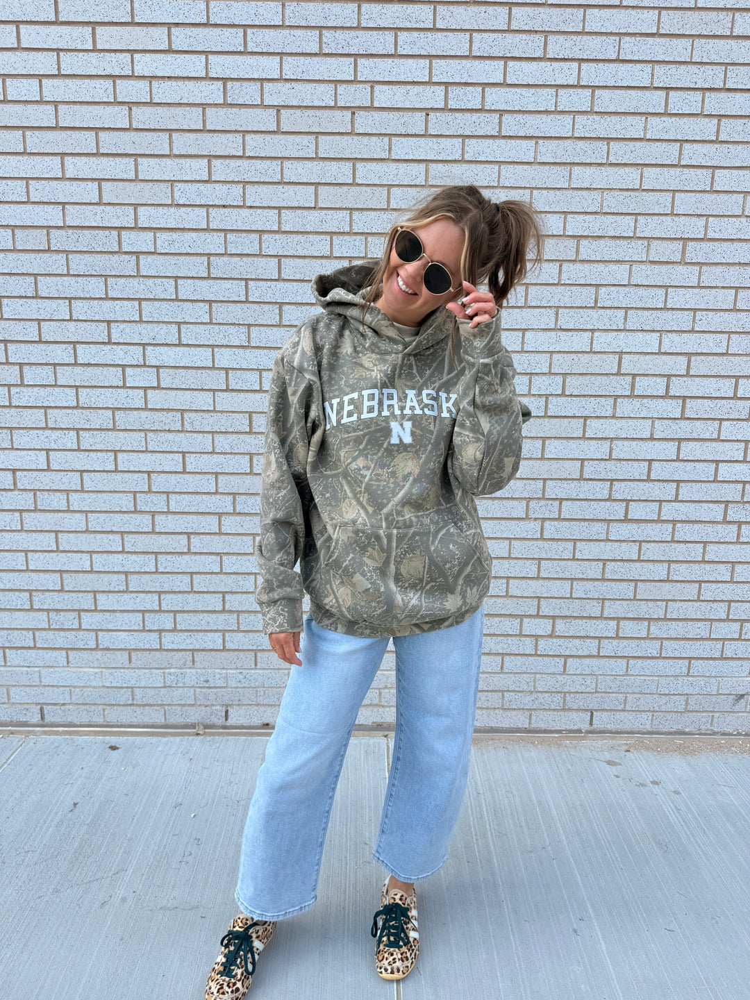 Camo Hoodie Husker