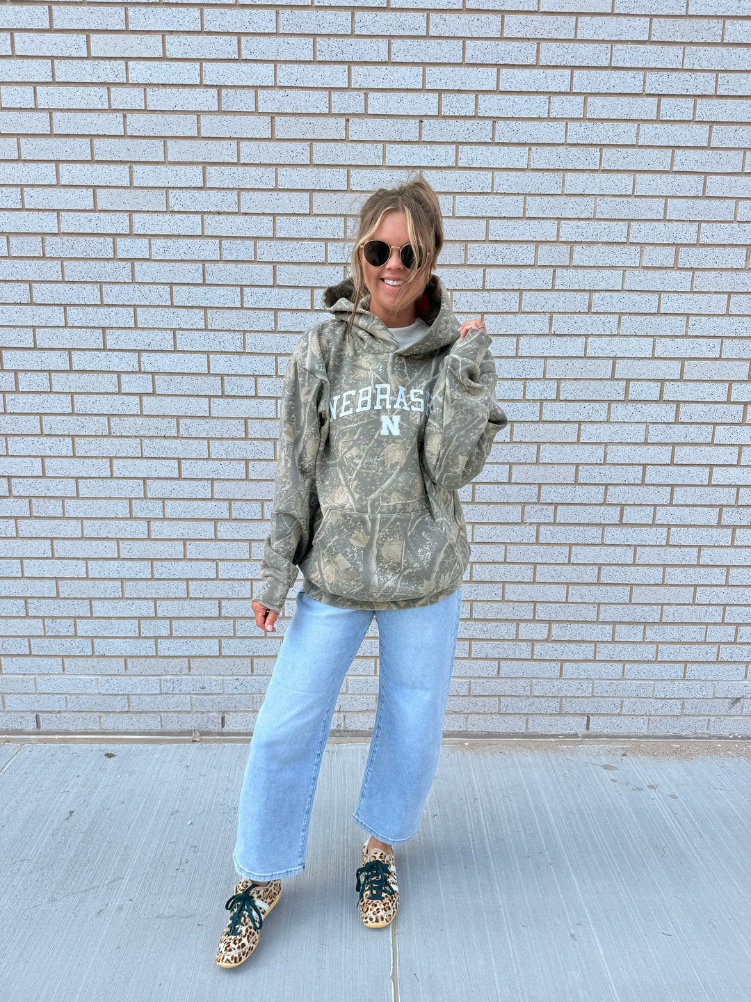 Camo Hoodie Husker