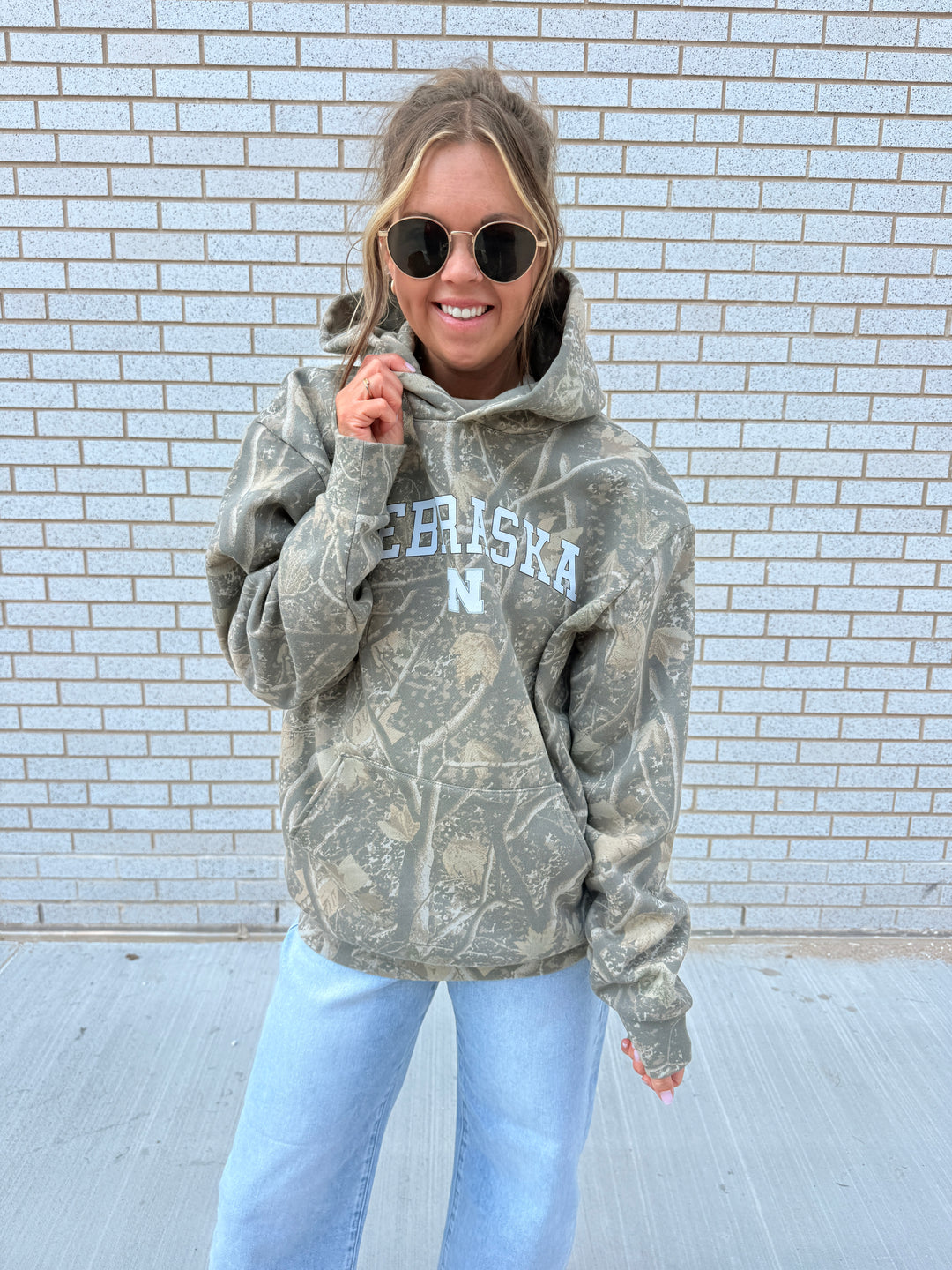 Camo Hoodie Husker