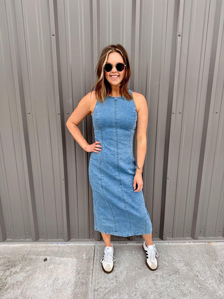 Harper Midi Denim Dress