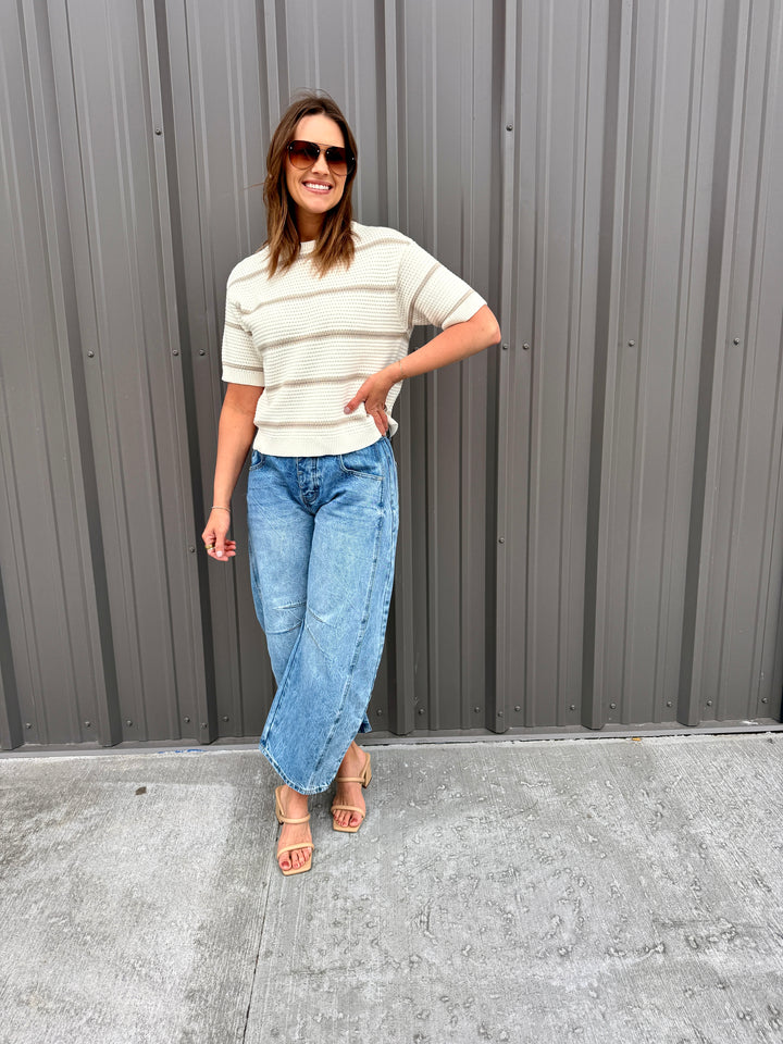 Viola Sweater - White Taupe