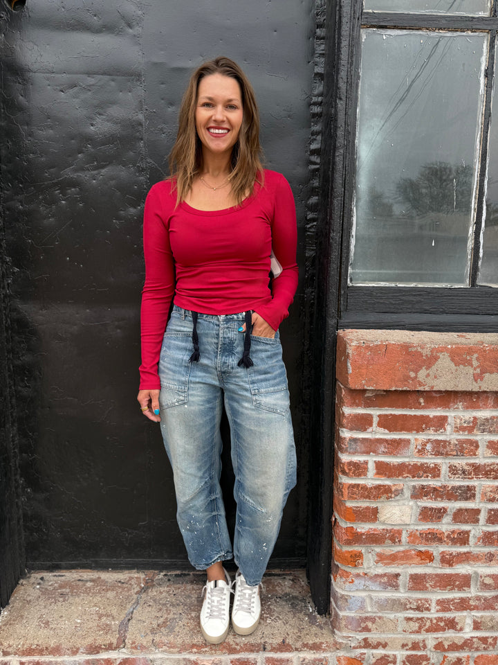 Micro Ribbed Long Sleeve