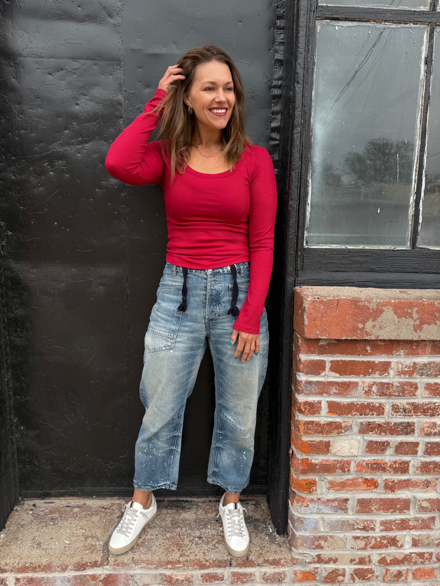 Micro Ribbed Long Sleeve