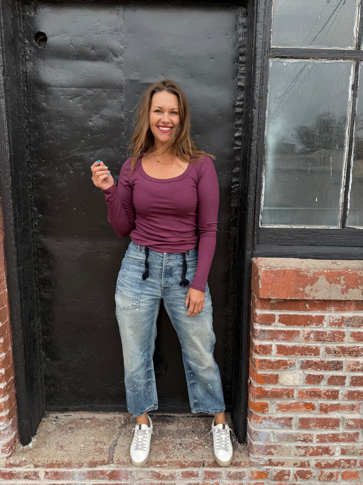 Micro Ribbed Long Sleeve