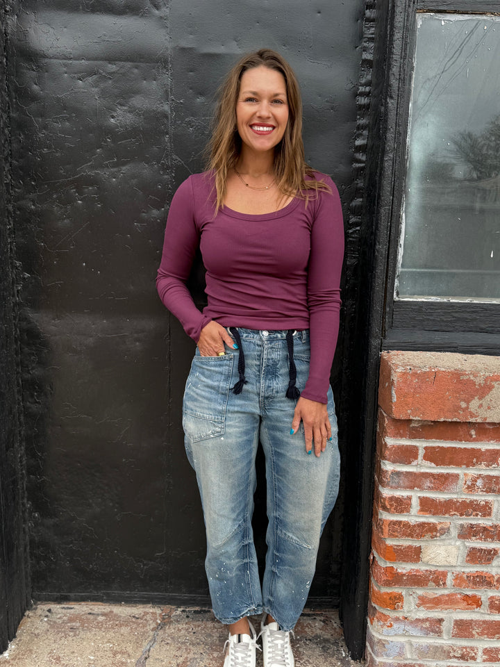 Micro Ribbed Long Sleeve
