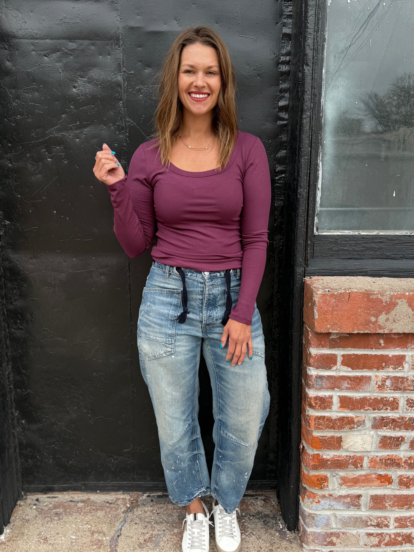 Micro Ribbed Long Sleeve