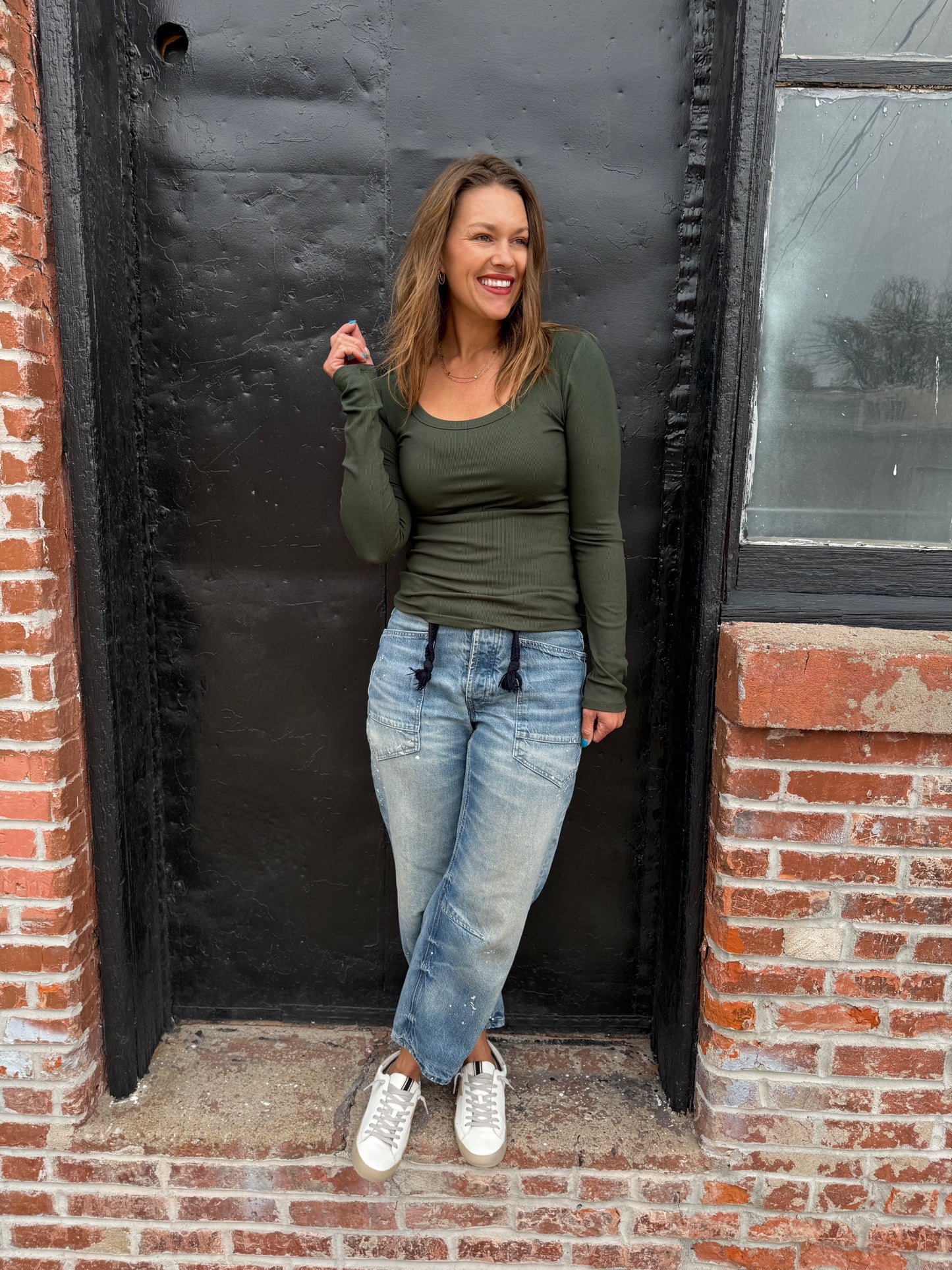 Micro Ribbed Long Sleeve