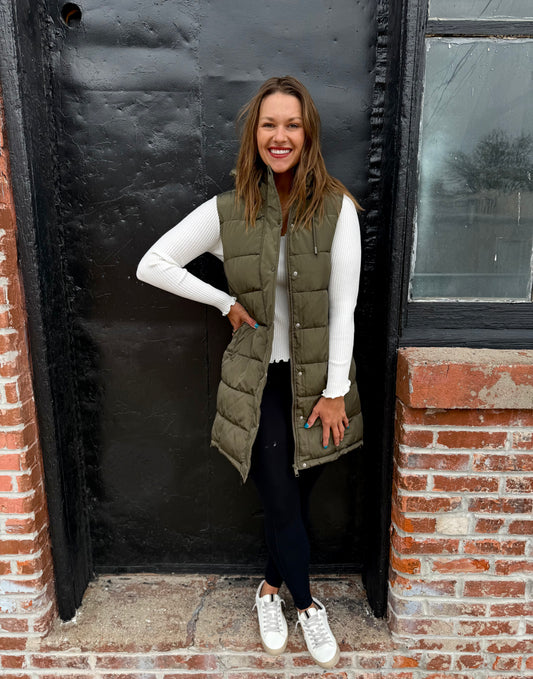 Harper Vest - Olive