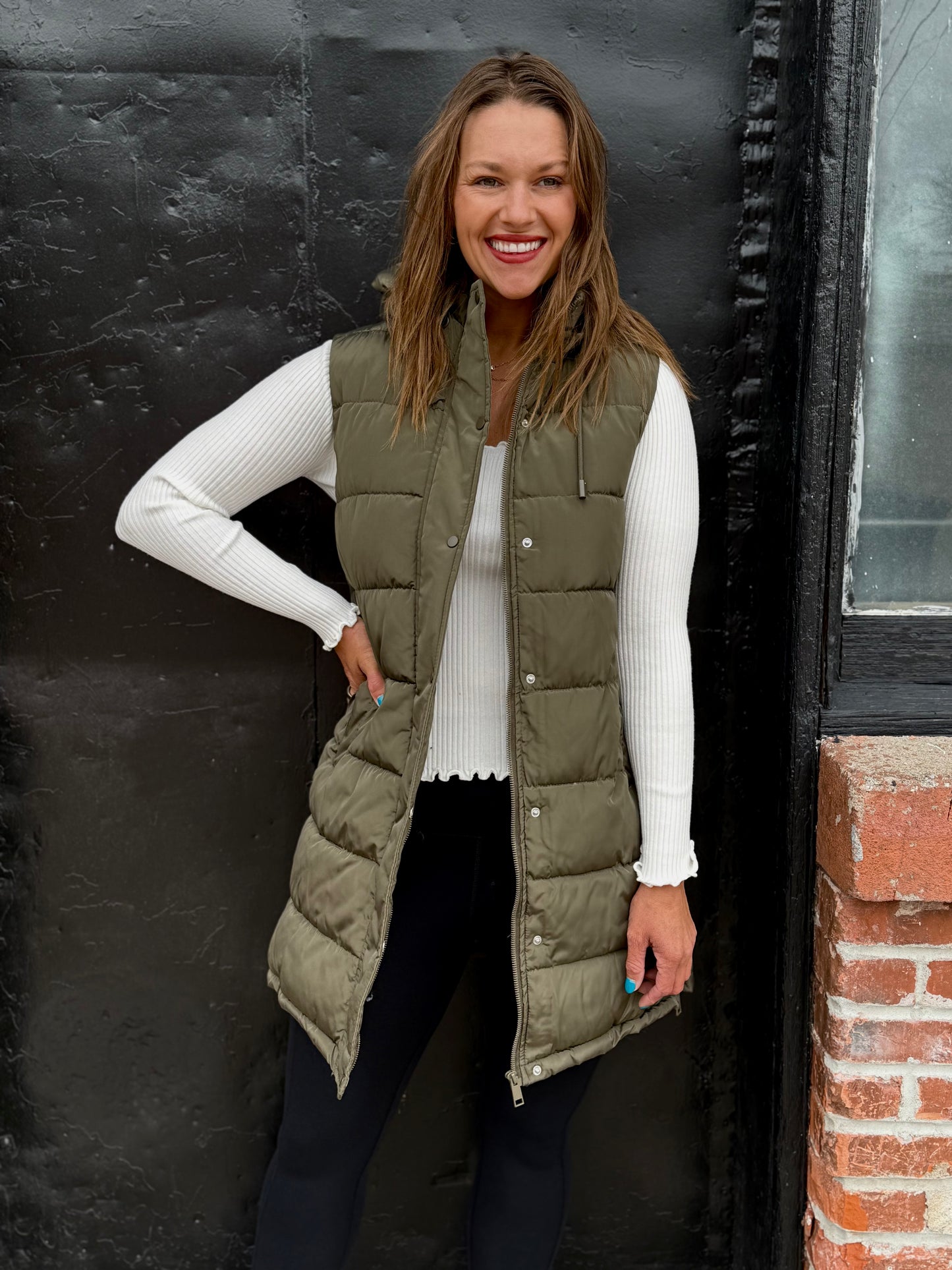 Harper Vest - Olive