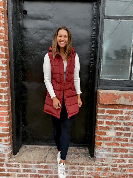 Harper Vest - Rust
