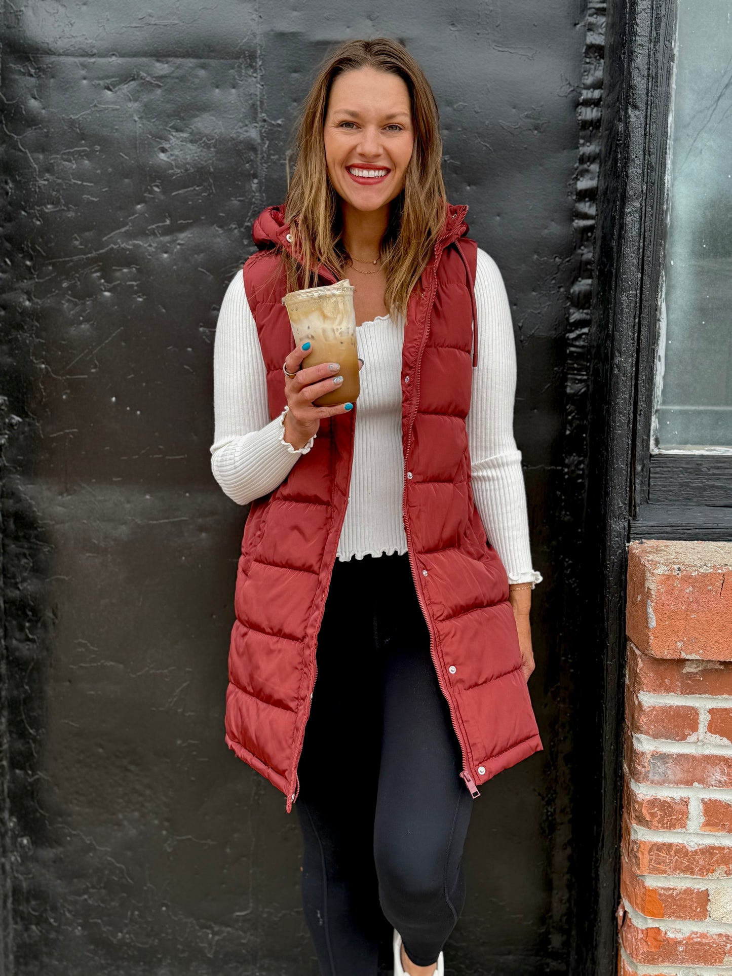 Harper Vest - Rust