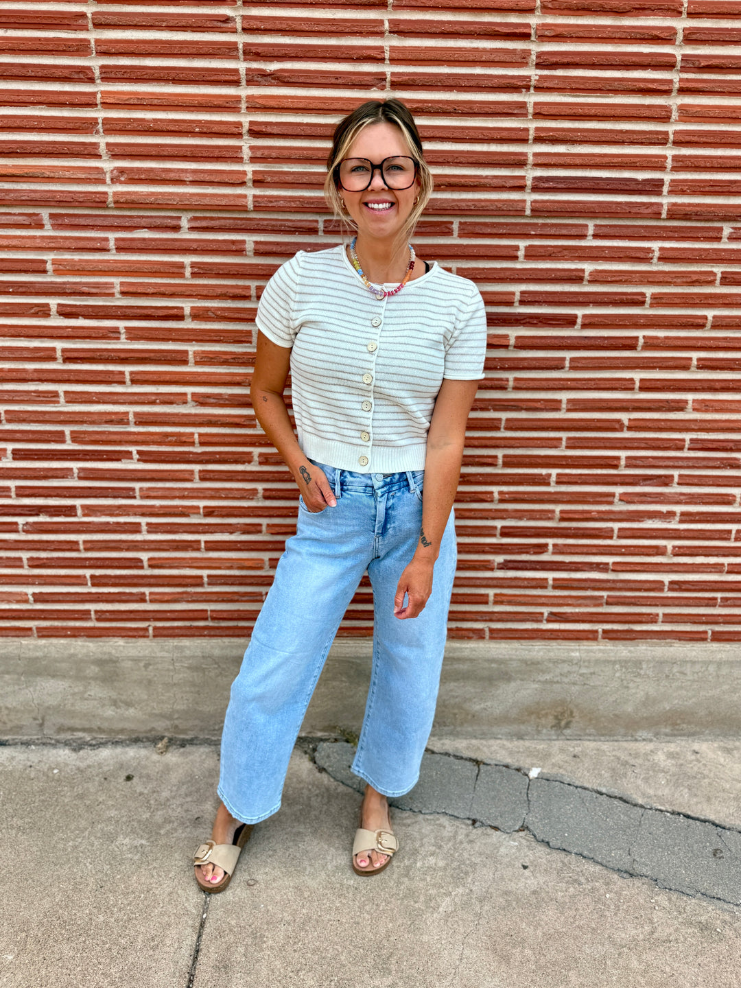 Jennsie Striped Top