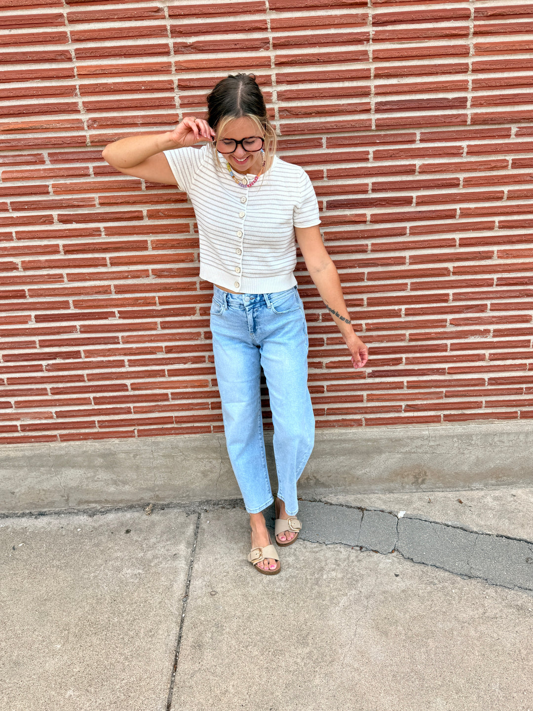 Jennsie Striped Top