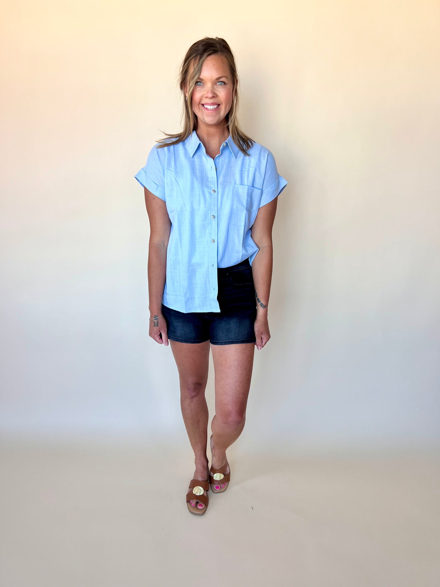 Michelle Top: Light Blue