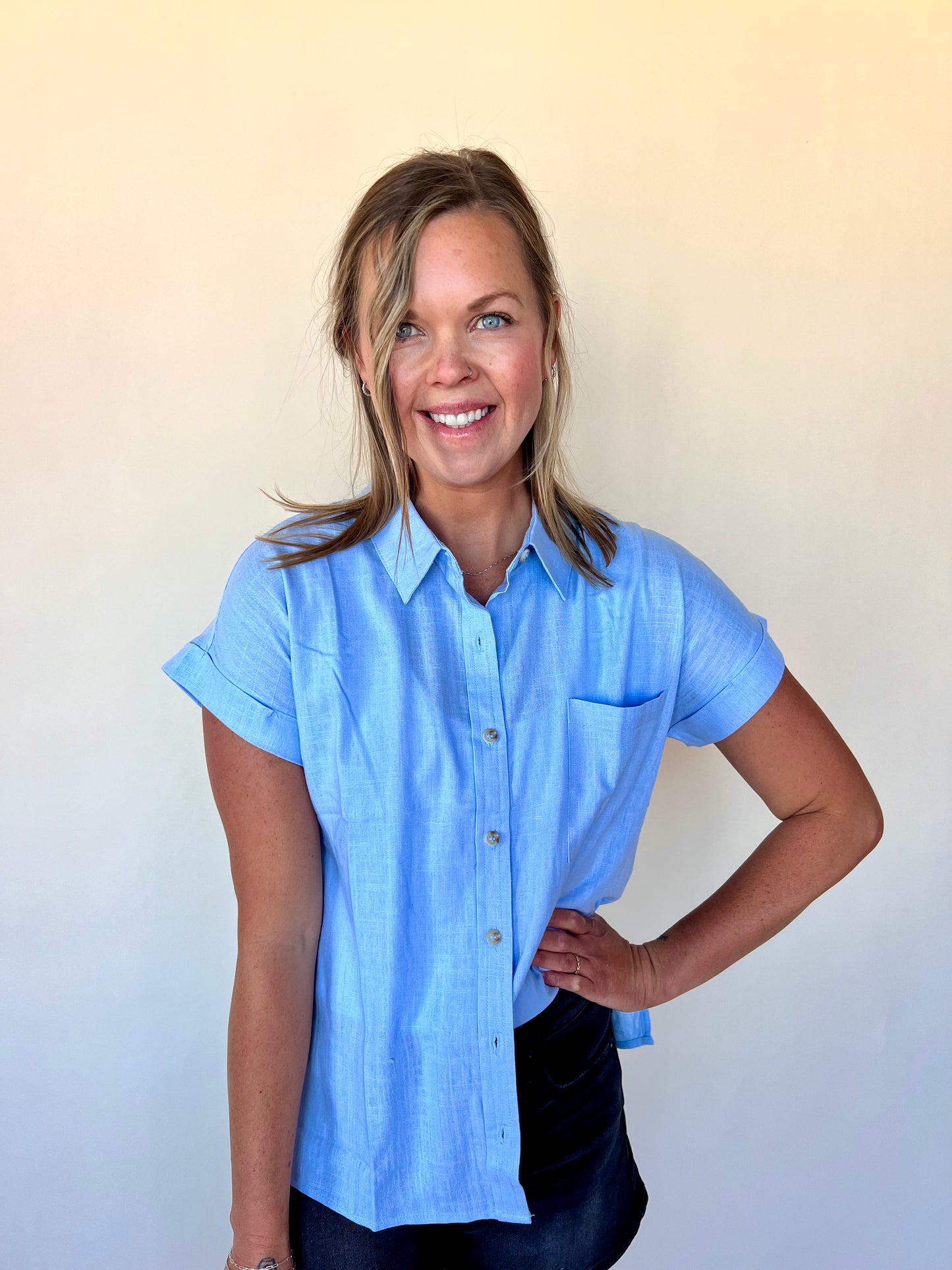 Michelle Top: Light Blue