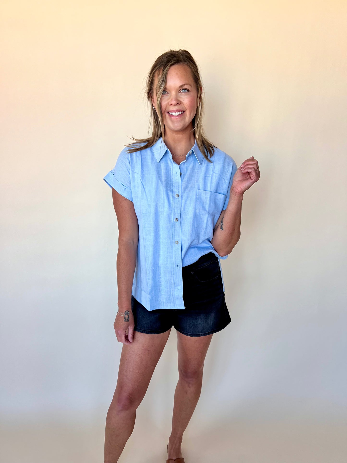 Michelle Top: Light Blue