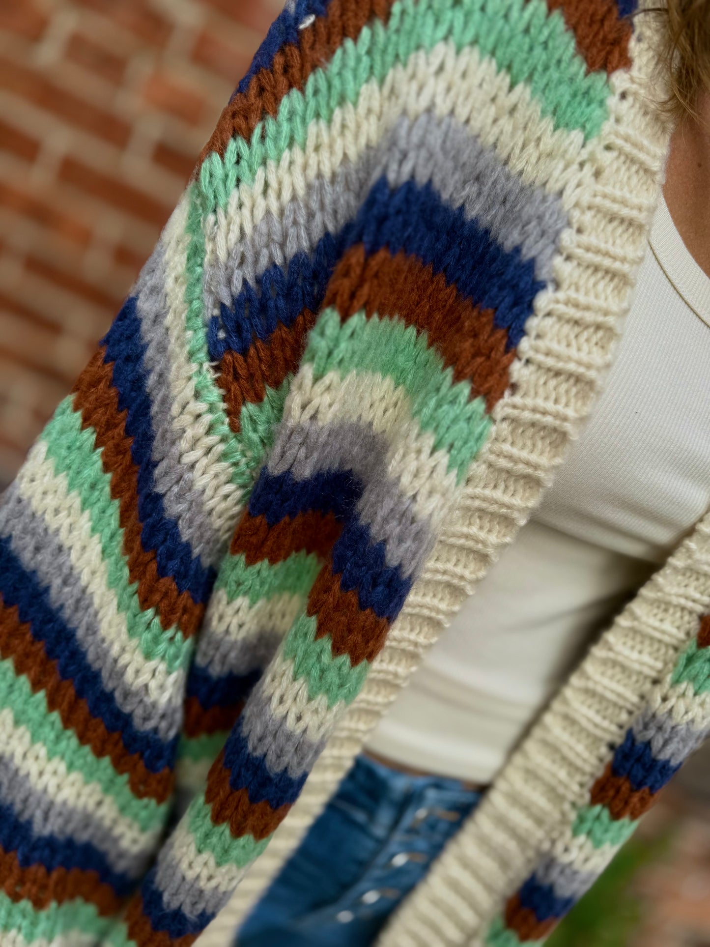 Cozy Striped Knit Cardigan