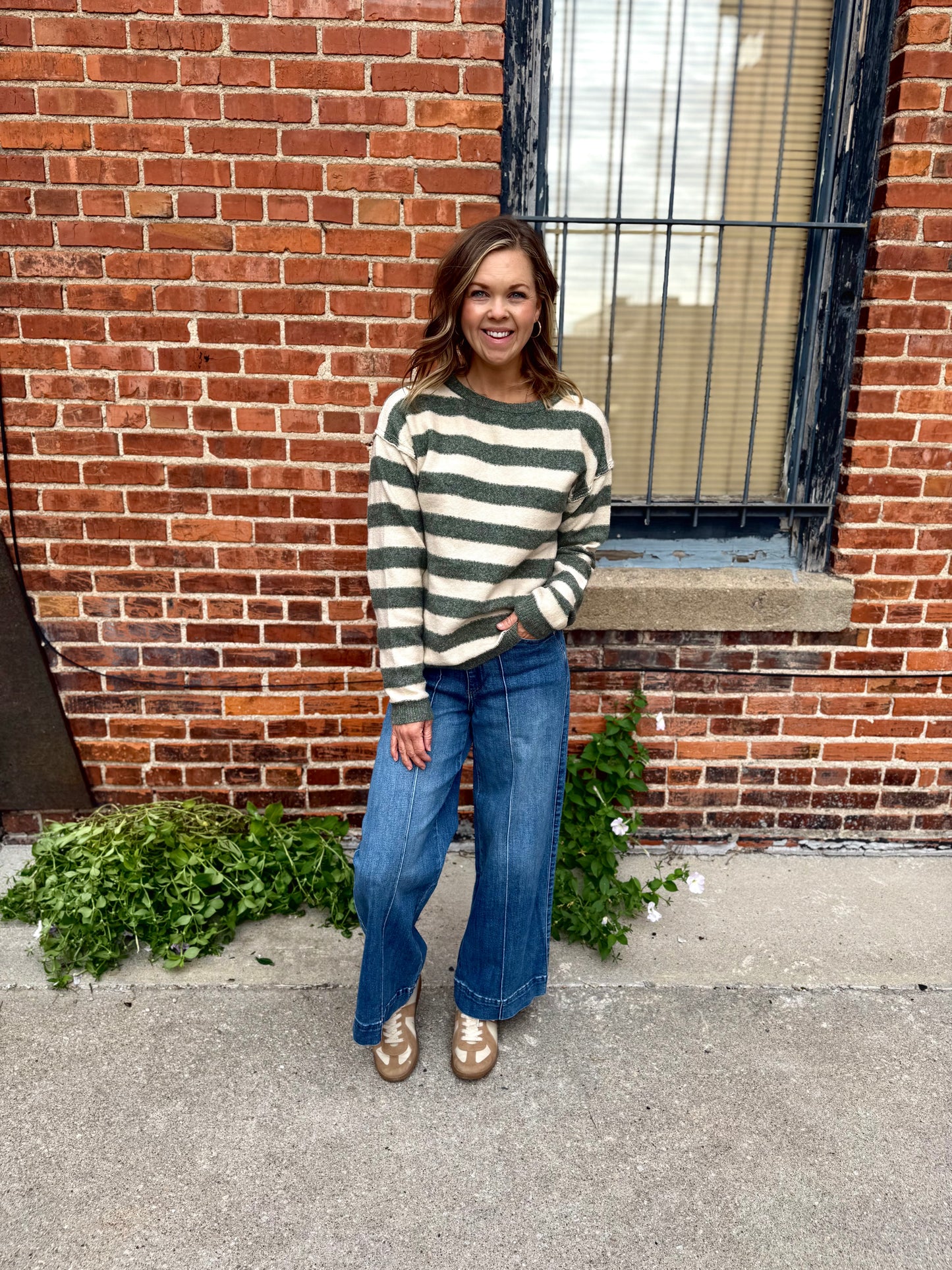 Bold Striped Pullover Sweater