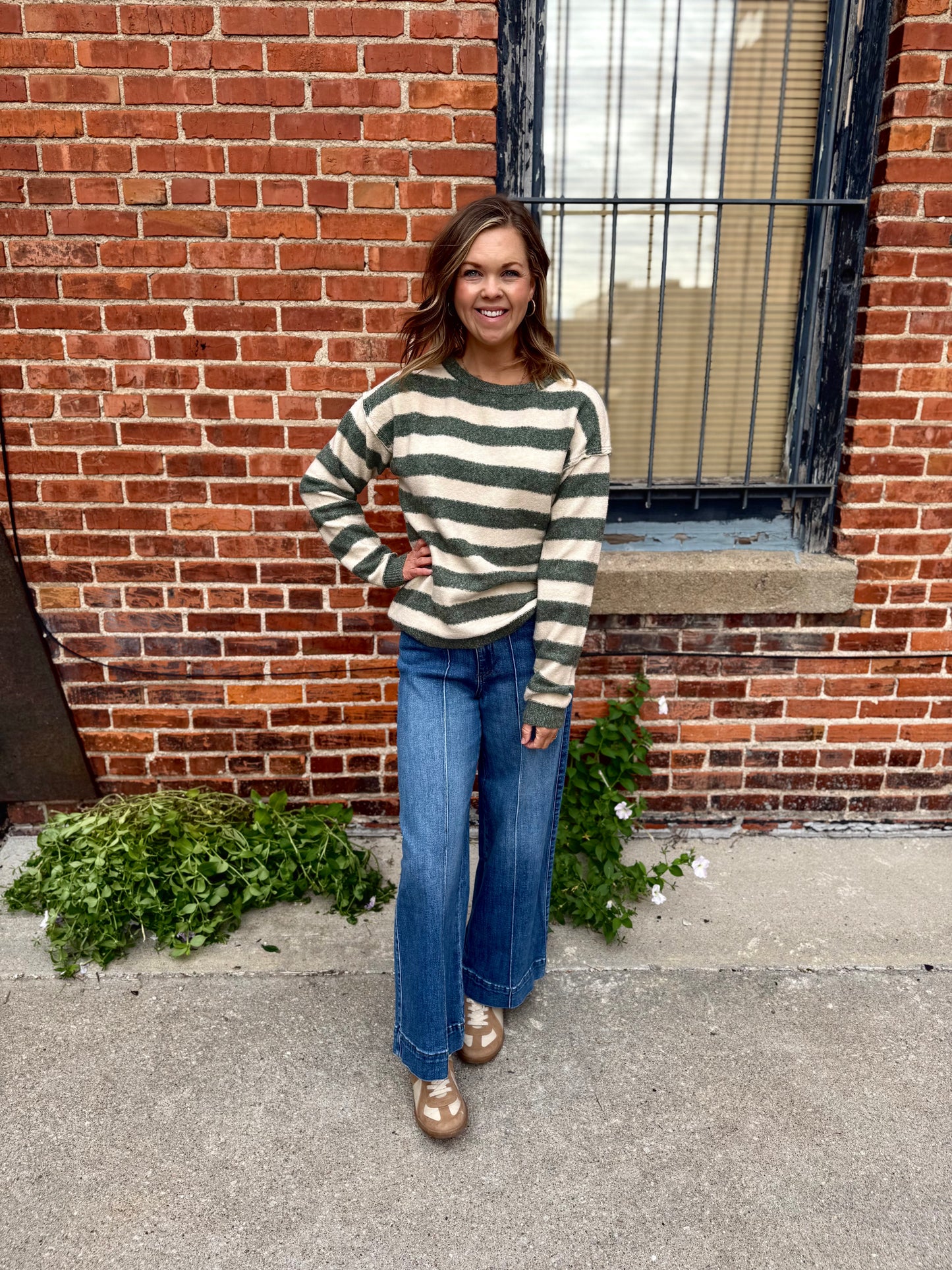 Bold Striped Pullover Sweater