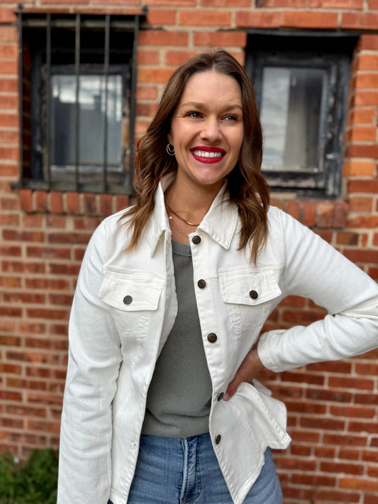 White Staple Jacket