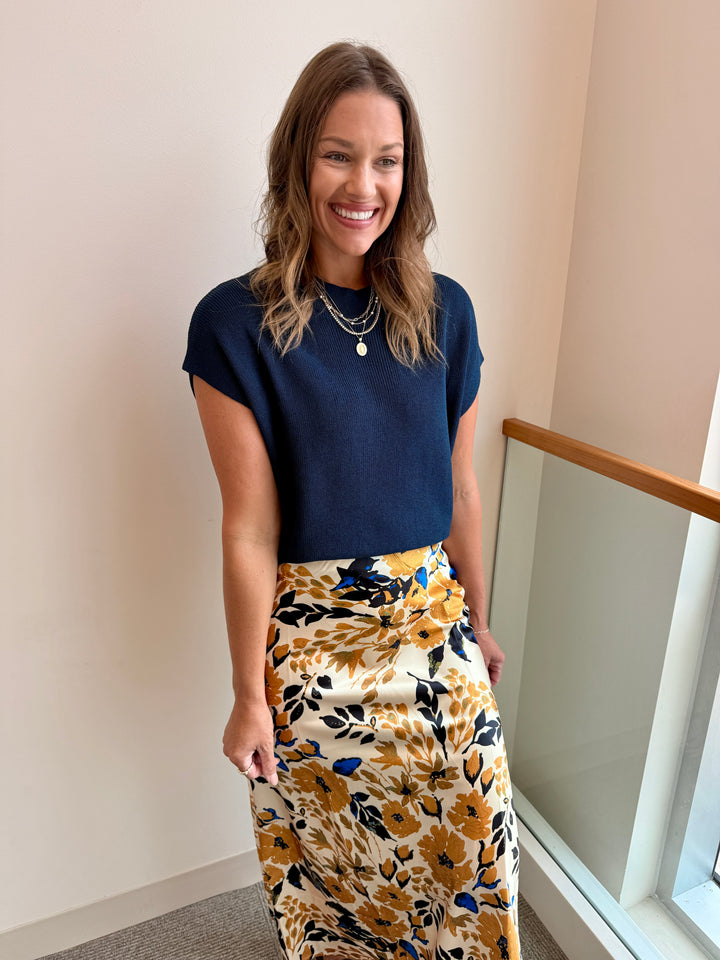 Satin Luxe Fall Skirt