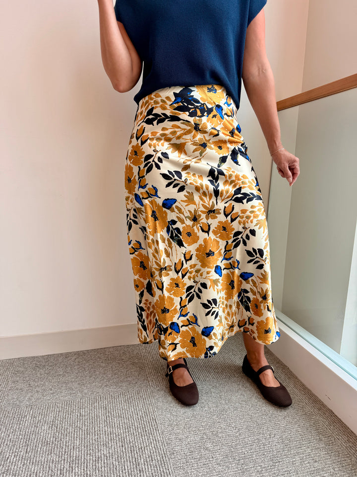 Satin Luxe Fall Skirt