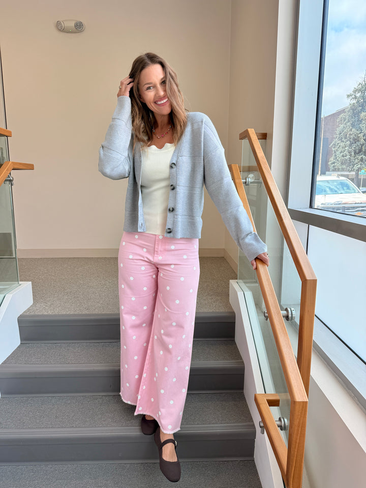 The Vintage Polka Dot Relaxed Trouser