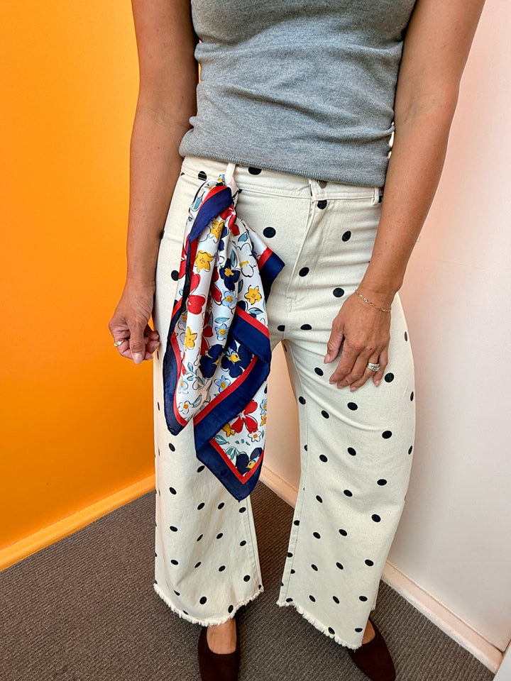 The Vintage Polka Dot Relaxed Trouser