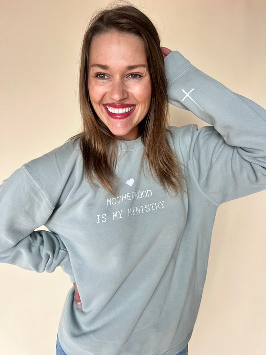 Motherhood is My Ministry Crewneck