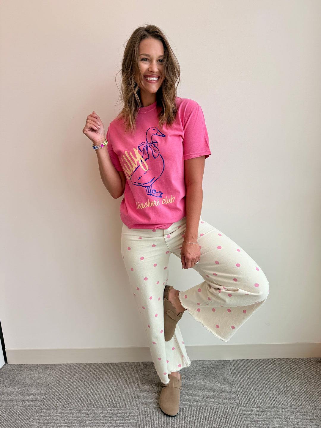 The Vintage Polka Dot Relaxed Trouser