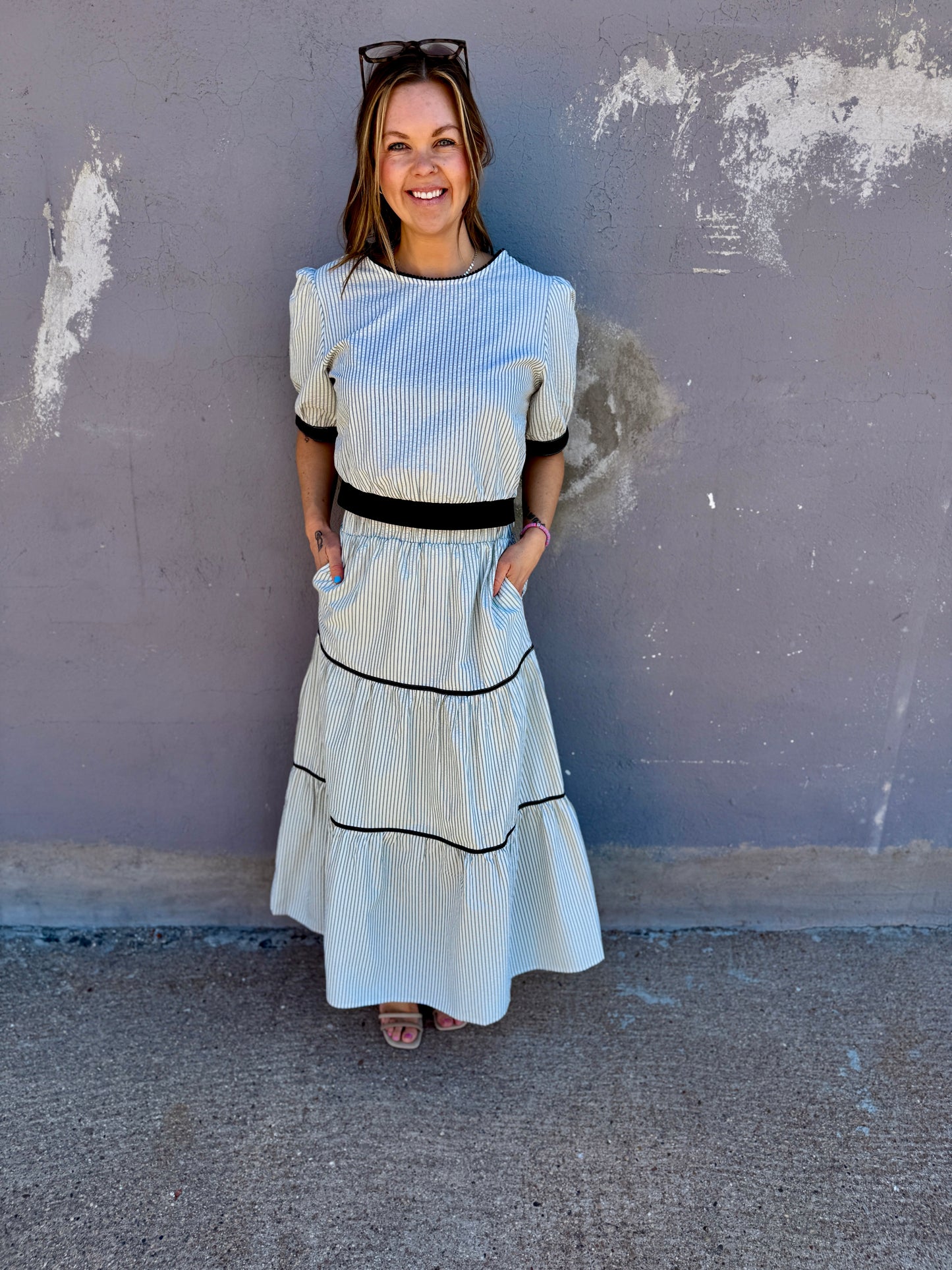 Coastal Breeze Tiered Maxi Skirt