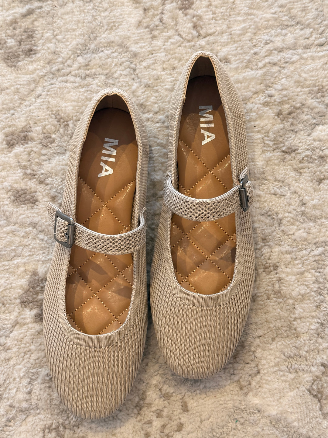 Brita Ballerina Flat Oat Knit