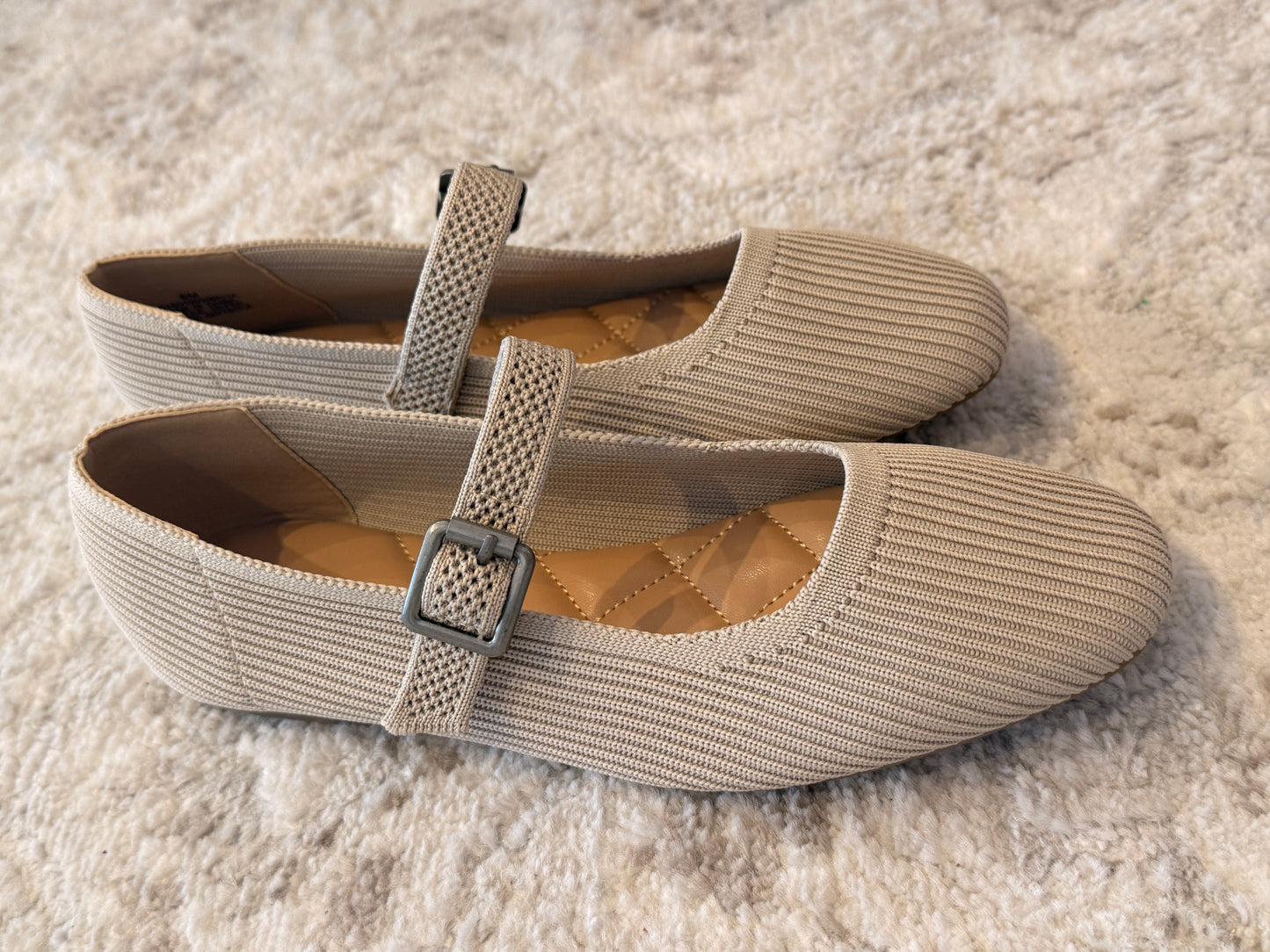 Brita Ballerina Flat Oat Knit