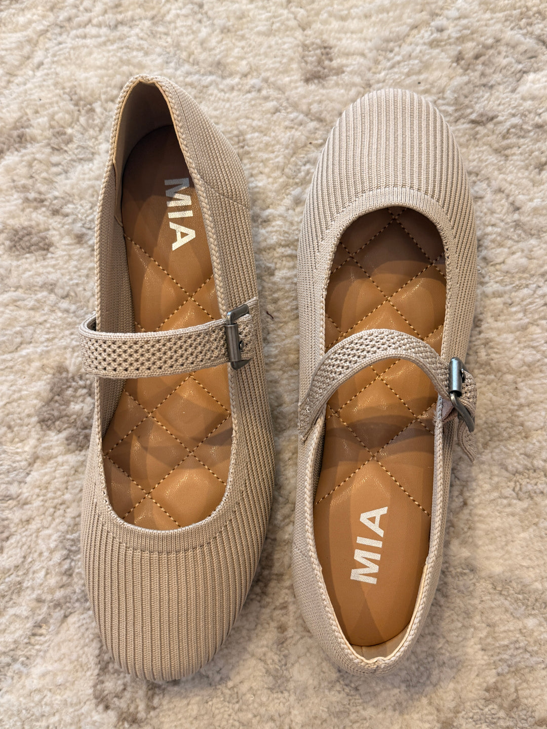 Brita Ballerina Flat Oat Knit